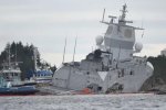 挪威宙斯盾艦沉了