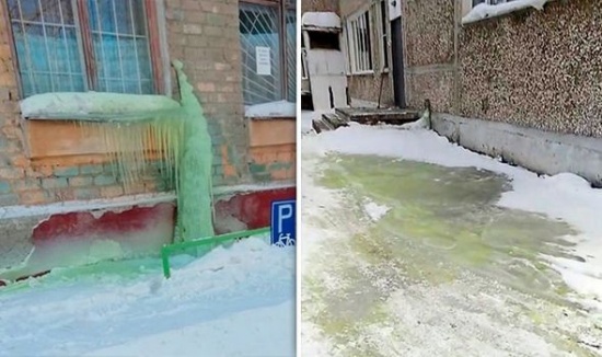 俄羅斯下起綠色雪