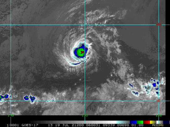 颶風(fēng)費(fèi)利西婭臺(tái)風(fēng)眼清晰