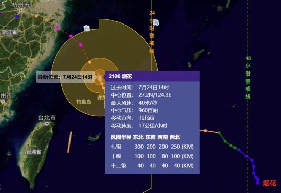 浙江臺風(fēng)煙花最新消息