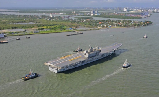 印度第一艘國產航母維克蘭特號完成海試