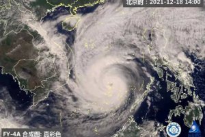12月臺風雷伊帶來少見冬季臺風雨