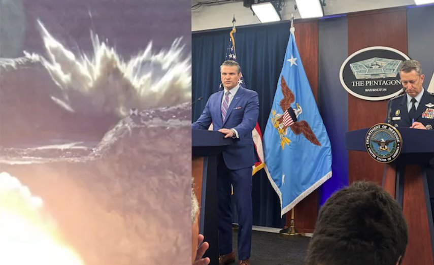 皮特·赫格塞斯和丹·凱恩將軍描述了美國對伊朗核設施的打擊